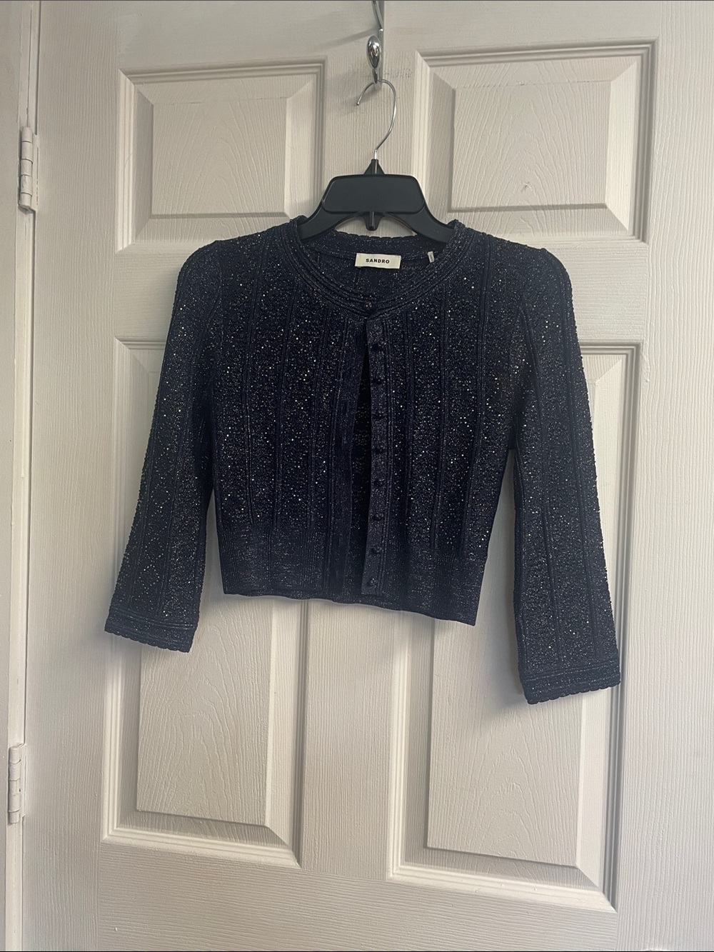 Strass Knit Cropped Cardigan - Picture 4 of 6